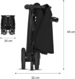 Carrinho Pockit+ All-City Velvet Black: leve, compacto e reclinável, ideal para bebês de 6 meses a 4 anos. - Imagem 8