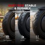 ELVANO pneu e tubo 10x2,5 para scooter elétrica: mais conforto, aderência e instalação fácil com 2 alavancas inclusas. - Imagem 3