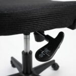 Cadeira Ergonômica Presidente Mesh com suporte lombar, apoio de cabeça e braços, reclinável e suporta até 120kg para home office e escritório, preta - Imagem 4