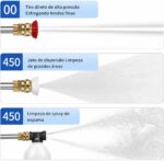 Lavadora de Alta Pressão Portátil Sem Fio 48V: limpeza potente, portátil e prática para carro, moto, quintal e jardim, com 2 baterias e kit completo. - Imagem 3