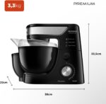 MONDIAL Batedeira Planetária 700W: potência, 12 velocidades e 2 tigelas de 4,5L para receitas perfeitas. - Imagem 8