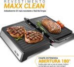 Grill Philco PGR32 2 em 1 com abertura 180° e coletor de gordura, ideal para grelhados práticos em casa. - Imagem 8