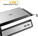Grill Philco PGR32 2 em 1 com abertura 180° e coletor de gordura, ideal para grelhados práticos em casa. - Imagem 9