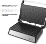 Grill Philco PGR32 2 em 1 com abertura 180° e coletor de gordura, ideal para grelhados práticos em casa. - Imagem 10