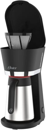 Cafeteira Oster Black com Jarra Térmica Inox 0,7L - 127V: café quente por mais tempo com função antigotejamento. - Imagem 3