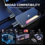 Fikwot FP107 1TB: SSD magnético 2050MB/s para iPhone 15/16, Android e gravação 4K - Imagem 5