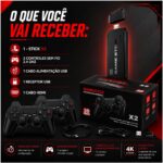 Jogo Stick 4K Retro Console com 2 Controles: HDMI Plug and Play, +20000 jogos clássicos e diversão nostálgica instantânea - Imagem 4