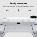Controle Sem Fio Microsoft Xbox Branco com conexão Wireless e USB-C, conforto premium e compatibilidade com Xbox One e Series. - Imagem 5
