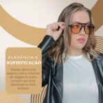 Óculos de Sol Feminino Estilo Blogueira Marrom: proteção UV e estilo moderno para comprar agora - Imagem 5