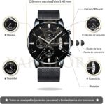 Relógio Nibosi Masculino 2309 em aço inox com cronógrafo e estojo original, estilo e precisão para comprar online - Imagem 3