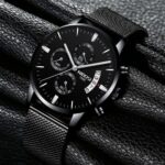 Relógio Nibosi Masculino 2309 em aço inox com cronógrafo e estojo original, estilo e precisão para comprar online - Imagem 5