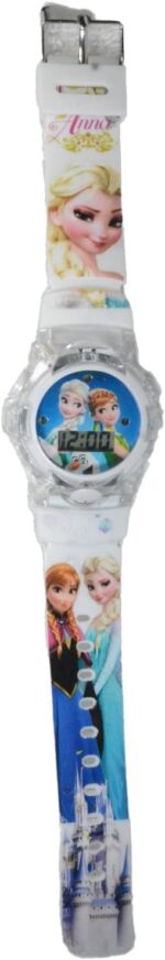 Relógio Infantil Menina Princesas LED com Luz e Som, divertido e encantador para presentear com estilo. - Imagem 3
