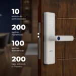 Fechadura Digital Elsys Blues com biometria, senha e app: segurança prática e elegante para sua porta. - Imagem 3