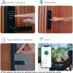 Fechadura Digital Elsys Blues com biometria, senha e app: segurança prática e elegante para sua porta. - Imagem 6