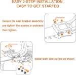 Assento para scooter elétrica Ninebot F-Series: conforto, absorção de choque e instalação fácil sem furos - Imagem 7