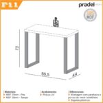 Mesa de Escritório Home Office Industrial 100% MDF: resistência e estilo para seu ambiente de trabalho - Imagem 3