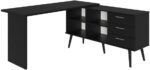 Mesa para Computador Gamer em L Lisboa Madesa com 3 gavetas: mais espaço e organização para seu setup e escritório. - Imagem 9