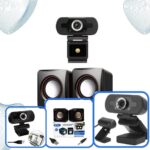 Webcam Full HD 1080p USB com microfone e som: imagem nítida, autofoco e plug and play para home office e aulas online - Imagem 4