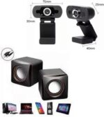 Webcam Full HD 1080p USB com microfone e som: imagem nítida, autofoco e plug and play para home office e aulas online - Imagem 6
