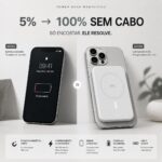 Power Bank Magnético 10.000mAh Premium: carregamento sem fio rápido, compacto e compatível com MagSafe e Qi. - Imagem 5