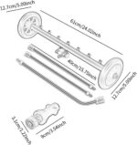 Limpador Profissional Multifuncional para Parte Inferior de Veículos: limpeza potente, prática e eficiente para carros, calçadas e entradas - Imagem 3