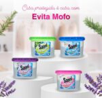 Evita Mofo Sanol Sec Baby 100 g: absorve a umidade e ajuda a proteger ambientes contra mofo. - Imagem 7