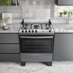 Fogão 5 Bocas Atlas Agile Up com mesa de inox, forno 82L e vidro duplo temperado para mais praticidade e desempenho. - Imagem 7