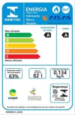 Fogão 5 Bocas Atlas Agile Up com mesa de inox, forno 82L e vidro duplo temperado para mais praticidade e desempenho. - Imagem 8