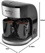 Cafeteira Britânia Coffe Duo compacta, prática e segura, com base antiderrapante e reservatório de 250mL para seu café diário. - Imagem 9