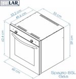 Forno de Embutir a Gás GLP Stelar 85L Preto 127V: amplo espaço, grill elétrico e segurança para assar com eficiência. - Imagem 6