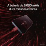 Smartphone OPPO Reno 14 F Dark Side Edition 256GB 12GB RAM com câmera AI, IP69 e bateria 6000mAh para alta performance. - Imagem 5