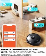 Robô Aspirador e Esfregão MUJIOO X6Max: limpeza 3 em 1, LiDAR 360° e 6500Pa para máxima praticidade - Imagem 5
