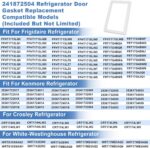 Junta de porta 241872504 para geladeira Electrolux/Frigidaire: vedação eficiente, compatível e de fácil instalação - Imagem 3