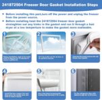 Junta de porta 241872504 para geladeira Electrolux/Frigidaire: vedação eficiente, compatível e de fácil instalação - Imagem 6
