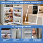 Junta de porta 241872504 para geladeira Electrolux/Frigidaire: vedação eficiente, compatível e de fácil instalação - Imagem 7