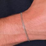 Conjunto Kit Aço Inox Corrente Colar+ Pulseira Grumet Masculino: estilo e durabilidade para compor seu visual com sofisticação. - Imagem 4