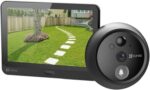 Olho Mágico Digital HP4 1080p com app: vídeo porteiro Wi‑Fi com tela 4,3", visão noturna e segurança residencial. - Imagem 5
