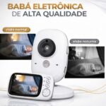Babá Eletrônica Sem Fio com Visão Noturna, Áudio Bidirecional e Monitor de Temperatura para Segurança total - Imagem 5