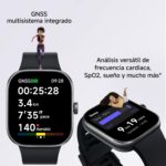 Smartwatch Xiaomi Redmi Watch 4 Hyper OS com resistência a choque e design robusto na cor Obsidian Black. - Imagem 3