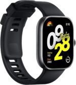 Smartwatch Xiaomi Redmi Watch 4 Hyper OS com resistência a choque e design robusto na cor Obsidian Black. - Imagem 6