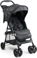 Cosco Kids Carrinho de Bebê Griffy Preto com reclino total, conforto e praticidade para o dia a dia. - Imagem 9