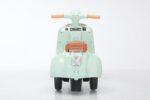 Scooter Elétrica Com Banco Acolchoado Menta 6V Bandeirante com farol, som USB e bagageiro para brincar com estilo e praticidade. - Imagem 6