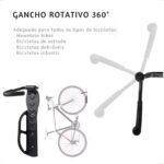 Suporte Bicicleta Parede com Gancho Emborrachado: fixação segura, proteção e organização para sua bike. - Imagem 4