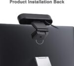 Webcam Full HD 1080 USB com microfone e visão 360º, imagem nítida, instalação fácil e áudio claro para videochamadas. - Imagem 8