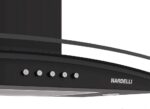 Coifa Nardelli de Parede Clean Vidro Curvo Black 75cm: design moderno e eficiência para sua cozinha - Imagem 6