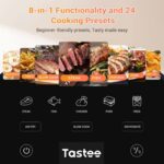 Tastee Air Fryer Lite 8 em 1: 5,5L, sonda inteligente e 24 predefinições para cozinhar rápido e crocante. - Imagem 6