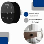 Fechadura Digital Eletrônica M1602 Papaiz com senha e teclado iluminado, mais segurança, praticidade e instalação fácil. - Imagem 4