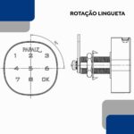 Fechadura Digital Eletrônica M1602 Papaiz com senha e teclado iluminado, mais segurança, praticidade e instalação fácil. - Imagem 6