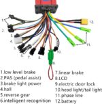 Controlador sem escovas para bicicleta e scooter com display digital, compatível com 24V a 60V e 350W a 500W Universal XT60 - Imagem 7