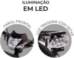 Bicicleta Elétrica Wehawk HW03 500W com bateria recarregável e mobilidade prática para suas compras e deslocamentos. - Imagem 3